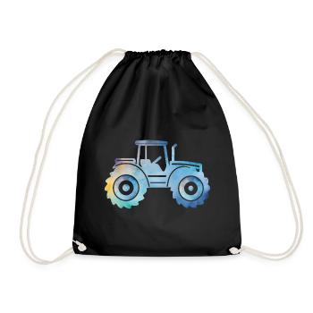 tracteur - Sac de sport léger - noir - Devant
