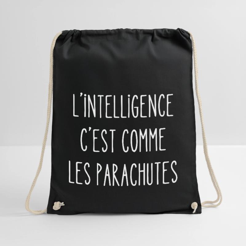 l'intelligence c'est comme les parachutes Sac de sport léger