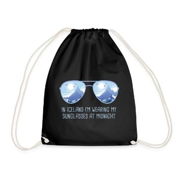 Iceland Sunglasses Iceland Midnight Sun - Drawstring Bag - black - Front