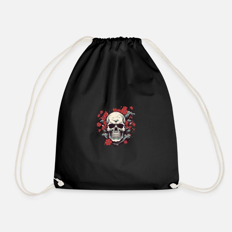 Skull Toenklopf Deisgn - Turnbeutel - Schwarz