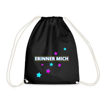 Erinner mich Party - Turnbeutel - Schwarz - Vorne