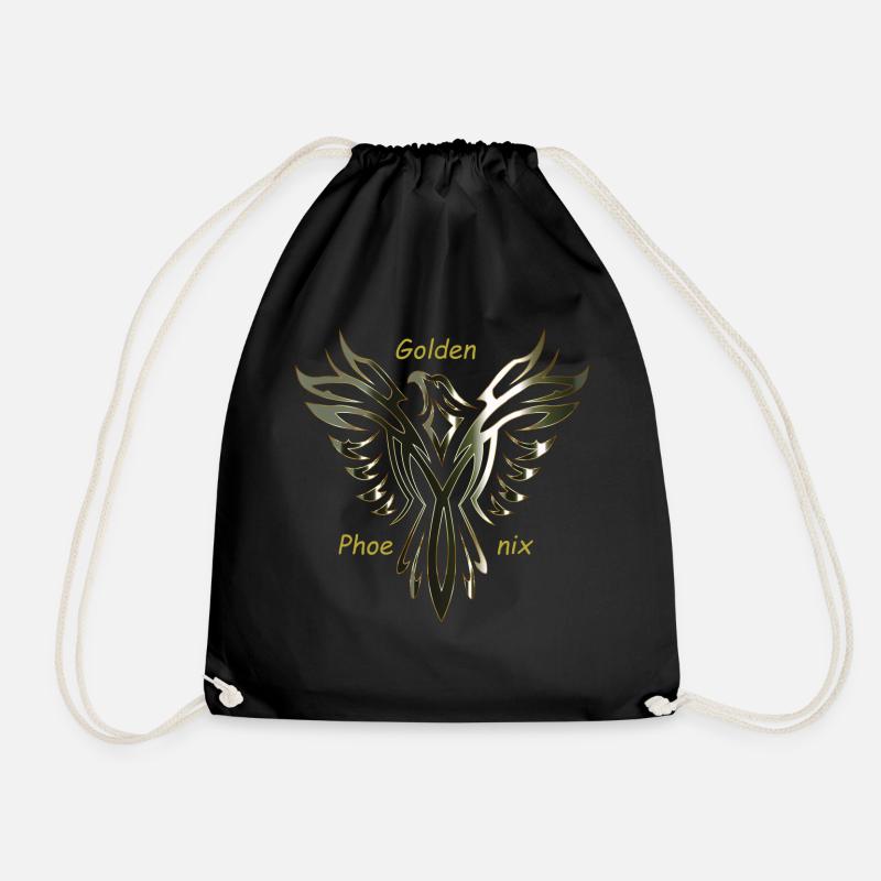 Golden Phoenix - Turnbeutel - Schwarz
