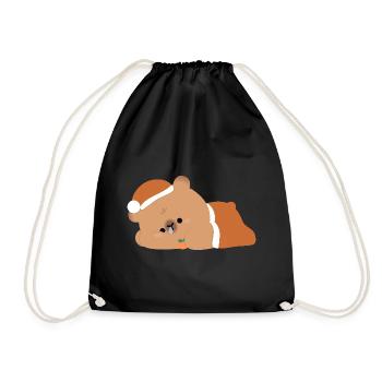 Capybara fatigué - Sac de sport léger - noir - Devant