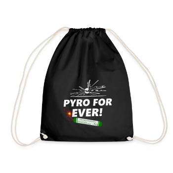 pyro pour toujours - Sac de sport léger - noir - Devant