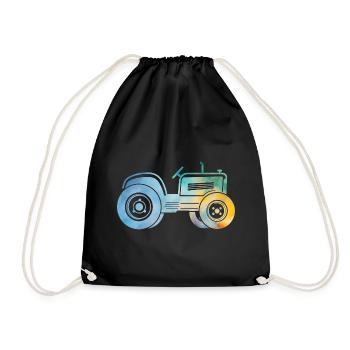 tracteur - Sac de sport léger - noir - Devant