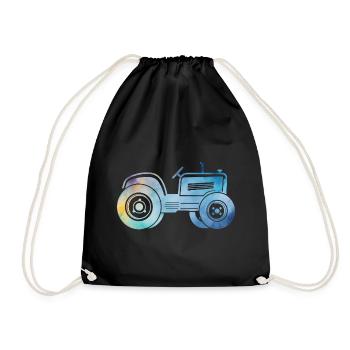 tracteur - Sac de sport léger - noir - Devant