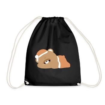 Castor fatigué - Sac de sport léger - noir - Devant