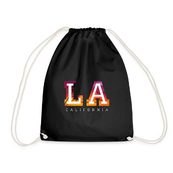 Los Angeles - Turnbeutel - Schwarz - Vorne