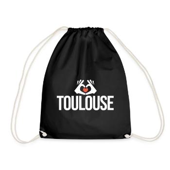 Toulouse j'aime toulouse humour - Sac de sport léger - noir - Devant