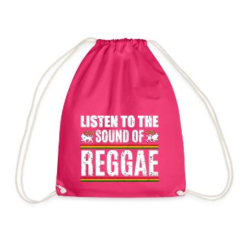 Écoutez le son du reggae - Sac de sport léger - fuchsia - Devant