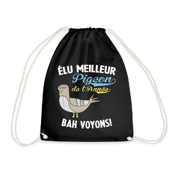 Élu meilleur pigeon d'l'Année Chuchoteur de pigeon - Sac de sport léger - noir - Devant