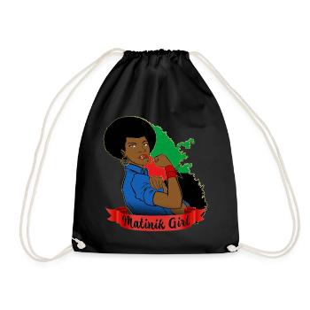 Matinik girl Ile de la Martinique - Sac de sport léger - noir - Devant