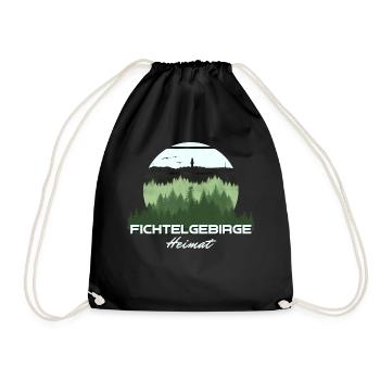Wunderschönes grünes Fichtelgebirge - Turnbeutel - Schwarz - Vorne