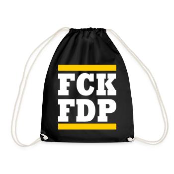 Fck fdp - Turnbeutel - Schwarz - Vorne