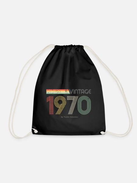 Collection Pseudo vintage des années 1970 - Sac de sport léger - noir