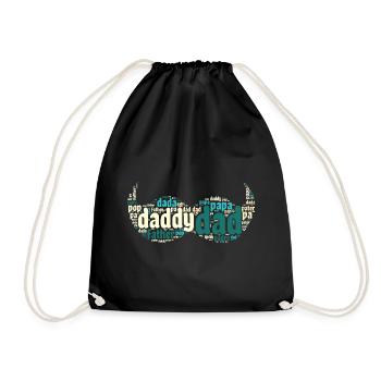 Papa Heureux Papa Fête Des Pères - Sac de sport léger - noir - Devant