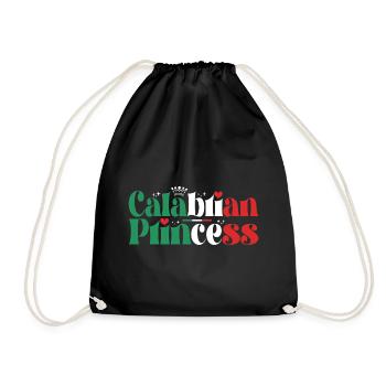 Princesse Calabraise Famille Italienne - Sac de sport léger - noir - Devant