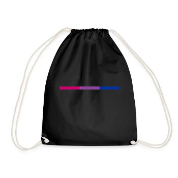Bisex Pride Swag (subtile) - Turnbeutel - Schwarz - Vorne