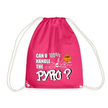 Pyro Fireworks - Drawstring Bag - fuchsia - Front