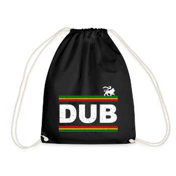 Dub Lion - Drawstring Bag - black - Front