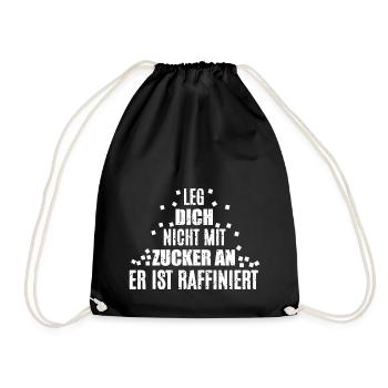 Ne jouez pas avec le sucre - Sac de sport léger - noir - Devant
