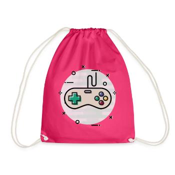 Gamepad - Turnbeutel - Fuchsia - Vorne