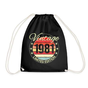 Vintage 1981 - Édition limitée - Sac de sport léger - noir - Devant