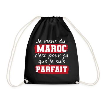 cadeau drôle Maroc marocain mec parfait - Sac de sport léger - noir - Devant