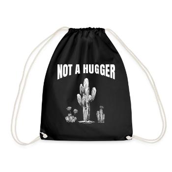 Funny Cactus Humor Sarcasm Succulents - Drawstring Bag - black - Front