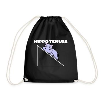Hippotenuse Pythagore Professeur de mathématiques mathématicien - Sac de sport léger - noir - Devant