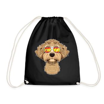 Labaradoodle I Spain Sunglasses I Spanish Flag - Turnbeutel - Schwarz - Vorne