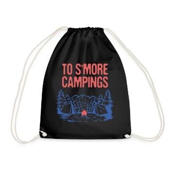 Vers S’more Campings Camper Dictons Camp Citations - Sac de sport léger - noir - Devant