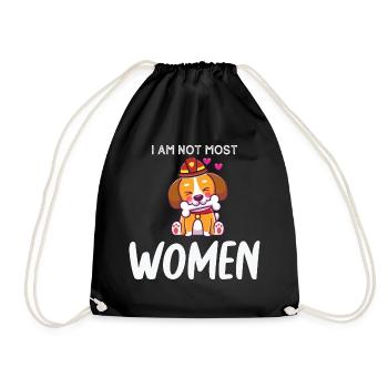 Je ne suis pas la plupart des femmes pompiers à la retraite - Sac de sport léger - noir - Devant