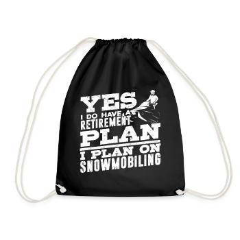 J’ai un régime de retraite en motoneige - Sac de sport léger - noir - Devant