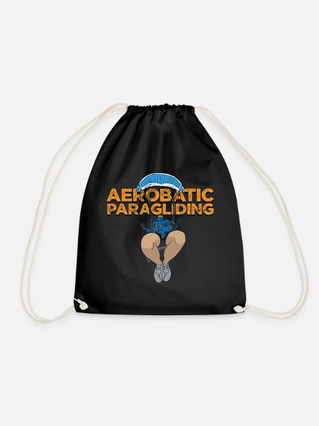 Aerobatic Paragliding orange - Turnbeutel - Schwarz