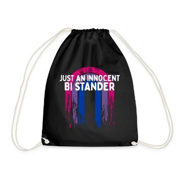 Just an Innocent Bi Stander Bisexual LGBTQ Bi - Turnbeutel - Schwarz - Vorne