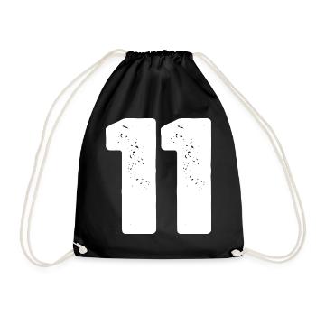 11 Maillot numéro - Sac de sport léger - noir - Devant