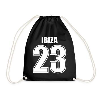 Ibiza 23 - Turnbeutel - Schwarz - Vorne