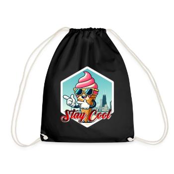 Stay Cool Ice - Turnbeutel - Schwarz - Vorne