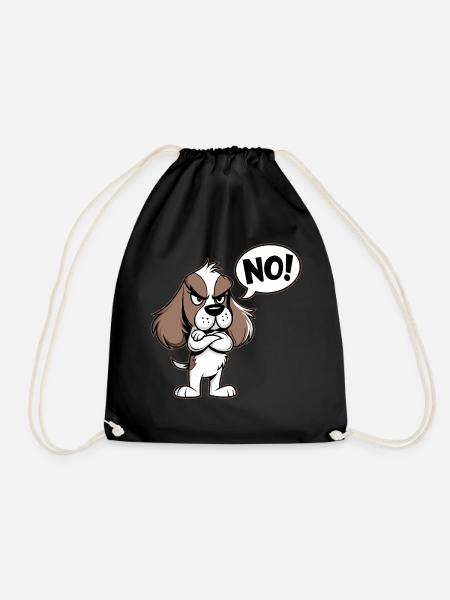 Cocker Spaniel sagt "Nein! - Turnbeutel - Schwarz