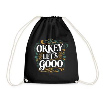 Okkey let's go - Sac de sport léger - noir - Devant