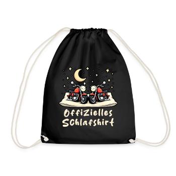 offizielles schlafshirt pärchen simson s51Moto - Turnbeutel - Schwarz - Vorne