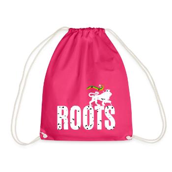 Roots Reggae - Drawstring Bag - fuchsia - Front