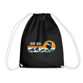 GR20 GR 20 randonnée Corse - Sac de sport léger - noir - Devant