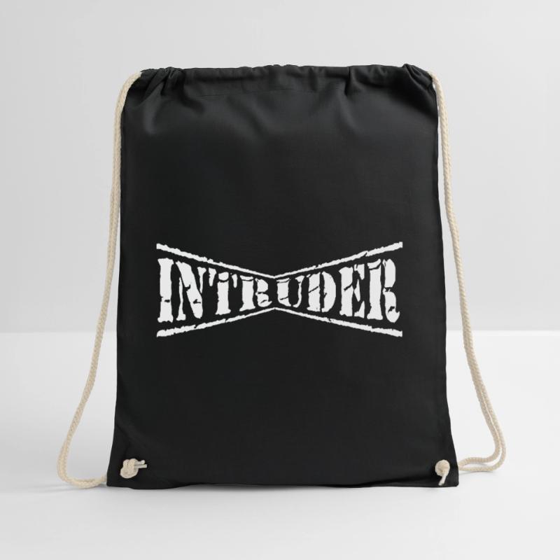 intruder hacker eindringling clan sticker computer Turnbeutel