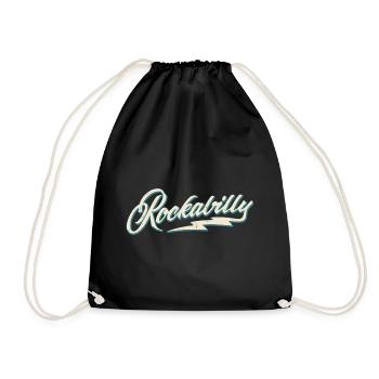 Rockabilly - 50s Retro - 1950s Rock n Roll - Drawstring Bag - black - Front