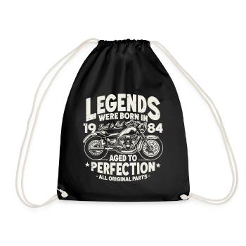 1984 Vintage Born Légendes Anniversaire Moto - Sac de sport léger - noir - Devant