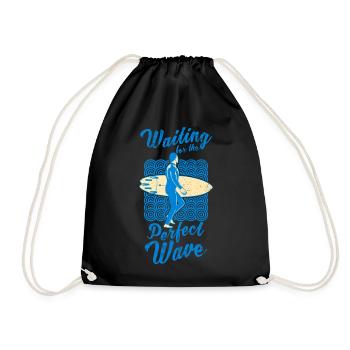 Motivation du surfeur - Sac de sport léger - noir - Devant