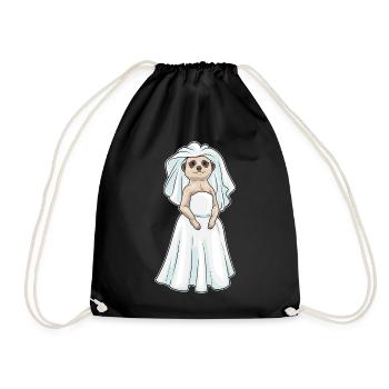 Suricate Voile de mariée Mariage - Sac de sport léger - noir - Devant