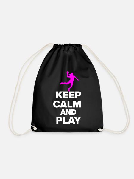 KEEP CALM AND PLAY HANDBALL! EM GESCHENK GERMANY s - Turnbeutel - Schwarz